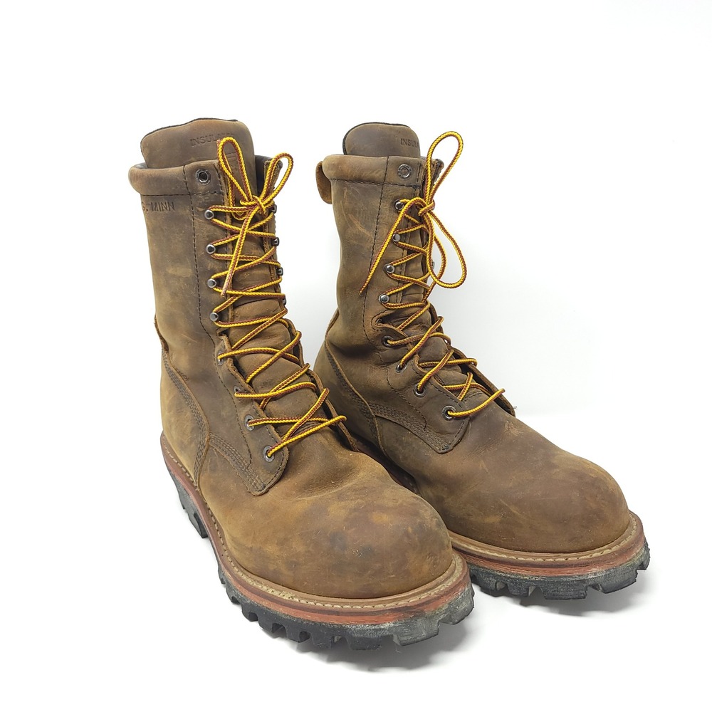 Red Wing 2219 Logger Max Waterproof Vibram Sole Leather Work Boots Mens‎ 9D